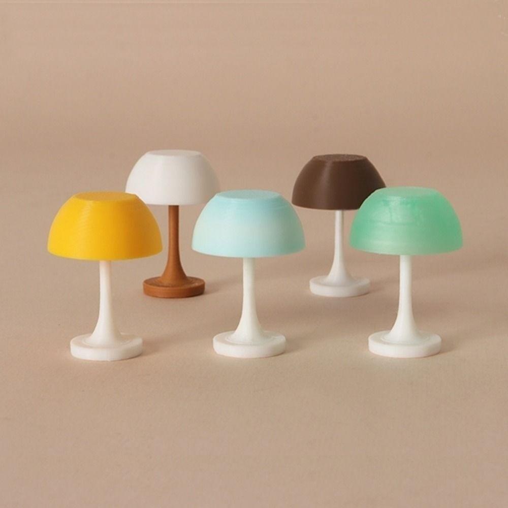 1:12 Dollhouse Miniature Desk Lamp Simulated Pattern Bedroom Lamp Dollhouse Furniture Decoration