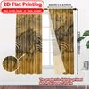 2pcs, 2D FLAT PRINTING Curtains (Without Rod) Zebra Migration Halloween Festival Creative Curtains Polyester Curtains