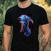 Unisexs Light Up Dog Print Cotton Tshirt Size Xs To 5xl