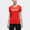 Adidas Logo Sports Round Neck Short Sleeve T-Shirt Women Tops Red DY8695