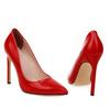 Spring Red Women Pumps Formal Pointed Toe High Stiletto Heel Big Plus size 48