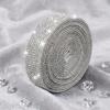 Auto Accessories Self Adhesive Rhinestone Strip Crystal Shiny Rhinestone Sheet Long Strip DIY Decorative Trim Craft Decor