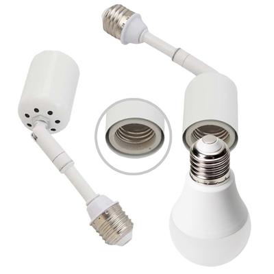 Adjustable Angle E27 Ceramic Lamp Holder Extension Heat Resistant for LED/Incandescent Lights