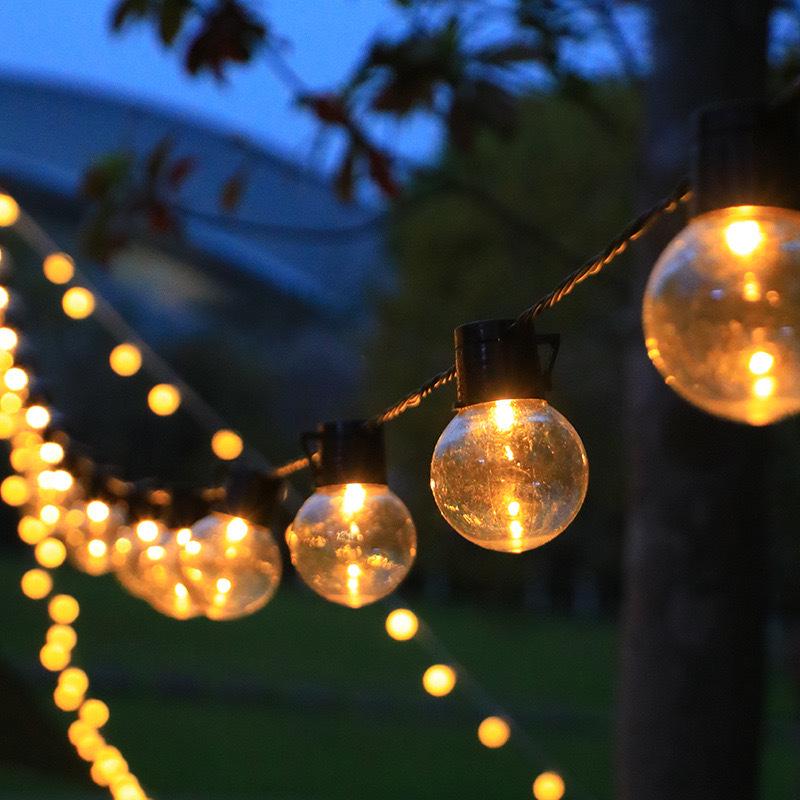 Outdoor Waterproof LED String Lights for Camping, Gardens, and Courtyards