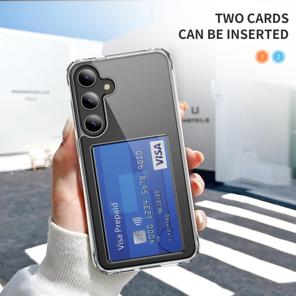 For Samsung Galaxy S26+ Case Protective TPU Phone Cover with Card Holder