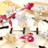 Zarter Ponyclip Windrad Y2K Haarspangen Clip Haarnadel mit Glitzer Süße Mädchen Dame Mini Windrad (10 Stück)