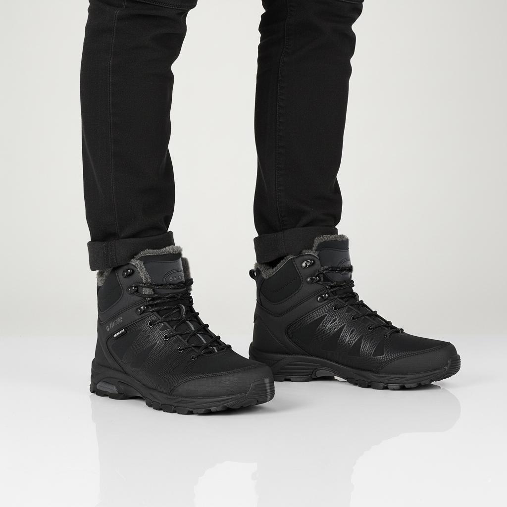 Hi-Tec Raven Insulated WP Waterproof - Men's Winter Boots Insulated Black 0010233-021 ORIGINAL