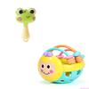 Rattle Toy Baby 0-3-6 - 8-12 Months Baby Newborn 1 Year Old Soft Glue Hand Ball Can Bite