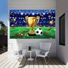 Football celebration party banner - Suitable for birthday parties and also great for decorating the walls during holidays.