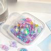 Cartoon Bowknot Animals Rainbow Gradient 3D Relief Stickers Cute Stationery Diy Scrapbooking Journal Sticker Decor Art Supplies