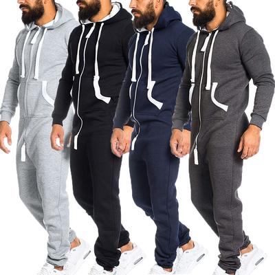 Herren Unisex Jumpsuit Einteiler Strampler Schlafanzug Spielanzug Bluse Hoodie