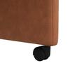 Dining Chairs with Casters 2 pcs Brown 58 x 67 x 97 cm