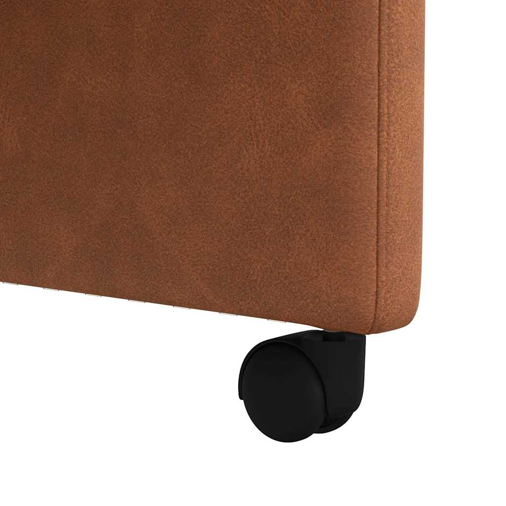 Dining Chairs with Casters 2 pcs Brown 58 x 67 x 97 cm