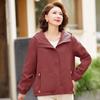 Paster 2025 Autumn Women's Solid Color Loose Hooded Jacket