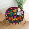 Colorful Mexican Round Tablecloth 60 Inch Washable Polyester Table Cloth for Kitchen Party Picnic Dining Decor Mexican Gift