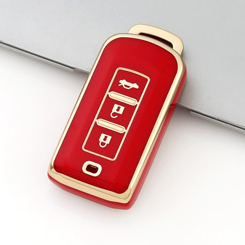 For Mitsubishi Lancer Eclipse Outlander Mirage Keyless Entry TPU Auto Keyless Protector Shell Fob Holder Smart Key Case Cover