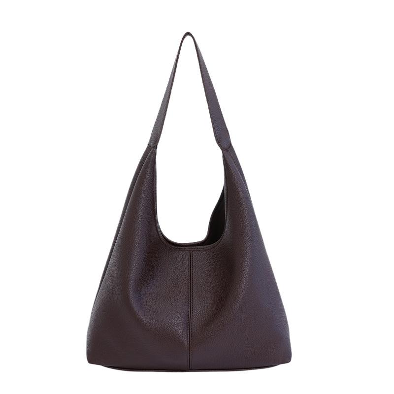

Underarm bag 2025 new fashionable large-capacity tote bag premium texture shoulder bag retro bucket bag women