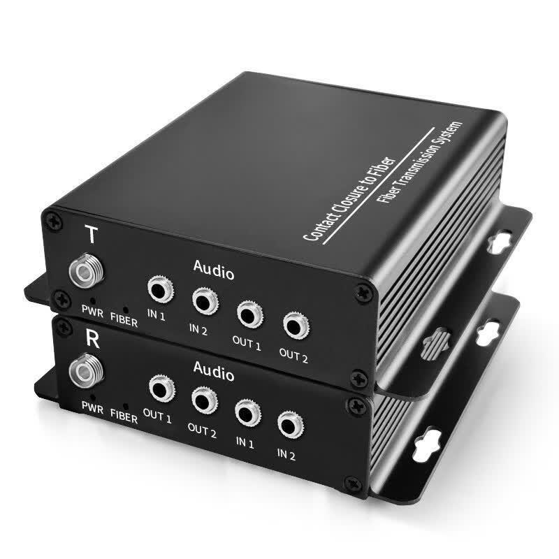 Yeren Professional 4-Channel 3.5mm Stereo Audio Fiber Optic Extender