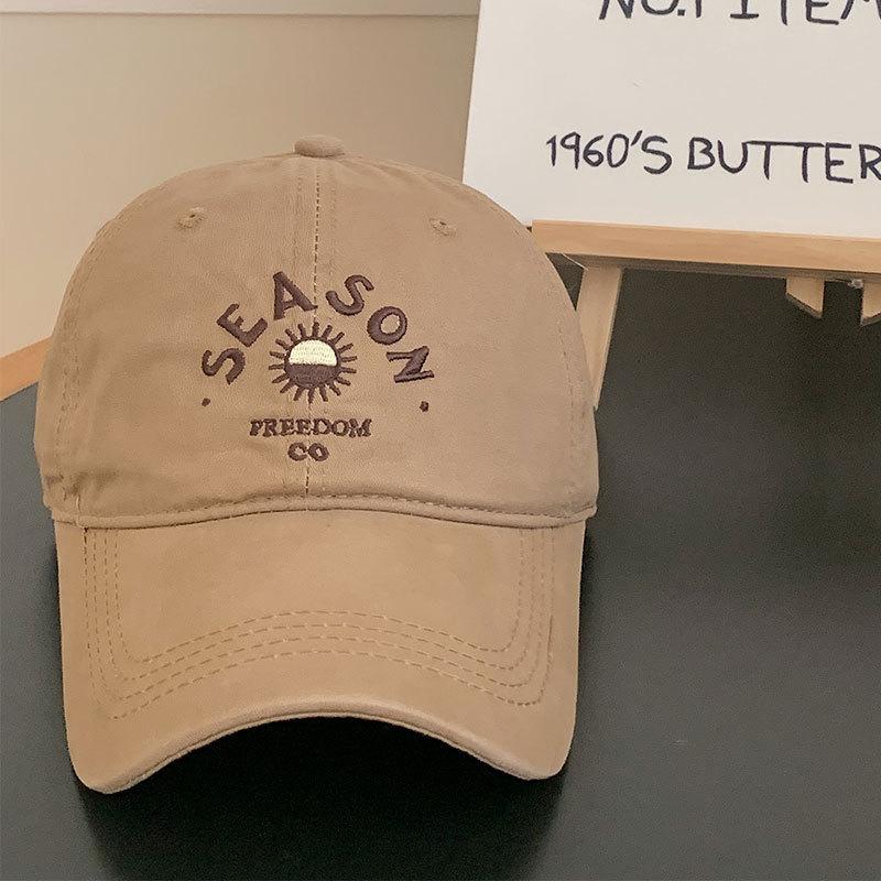 Women's Hats  New Spring and Summer Face showing Small Korean Version  Versatile Deep Top Japanese Casual Baseball Hat