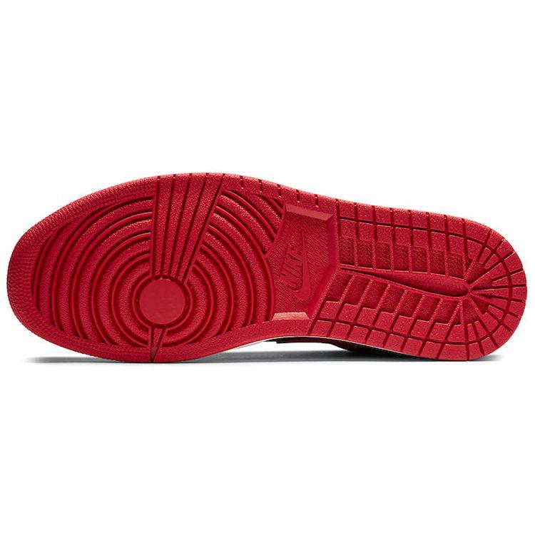 Air Jordan 1 Low Reverse Bred Men Sneakers Black Gym-Red 553558-606
