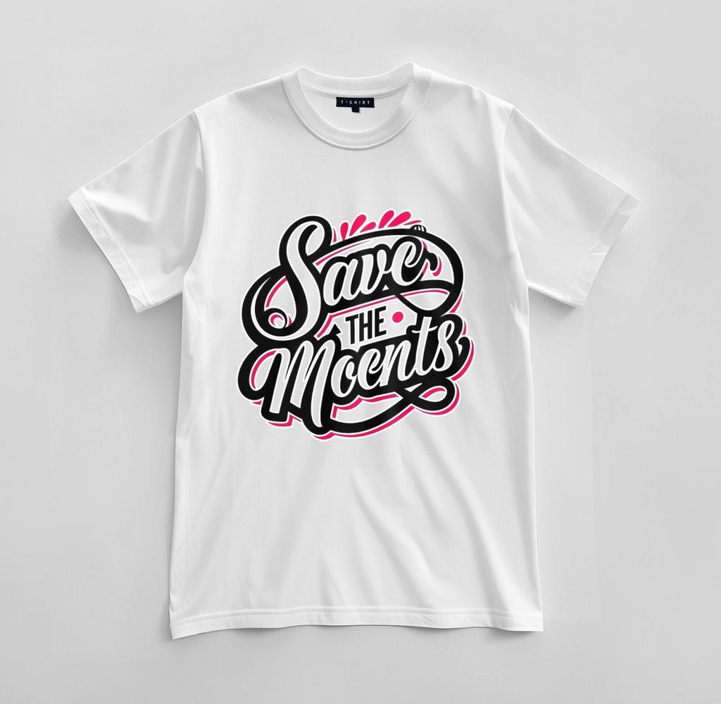 Custom Save the Moments Graphic T-shirt Design Unisex Jersey Short Sleeve Tee
