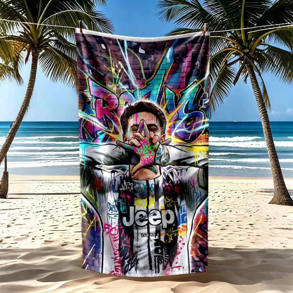 Juventus Beach Towel High Absorbency Quickdry Comfortable Lightweight Suitable For Swimming Gym Camping Yoga Vacation