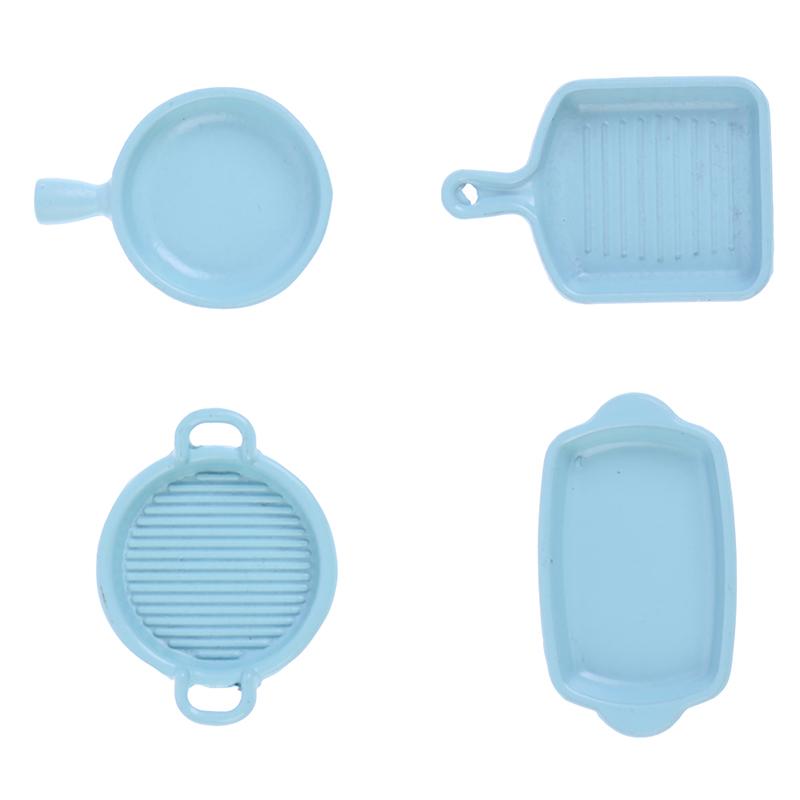 2-33pcs Dollhouse Miniature Trays Plates Doll Mini Food White Dishes Tableware Kitchen Toys Doll House Accessories