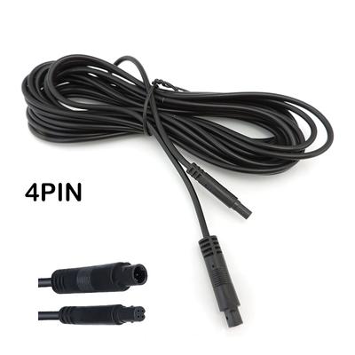 1/2/3/5/6m Macho para Fêmea Cabo Carro DVR Câmera de Visão Traseira Extensão Conector 4pin 4 Core HD Monitor Veículo Fio de Cobre Q1