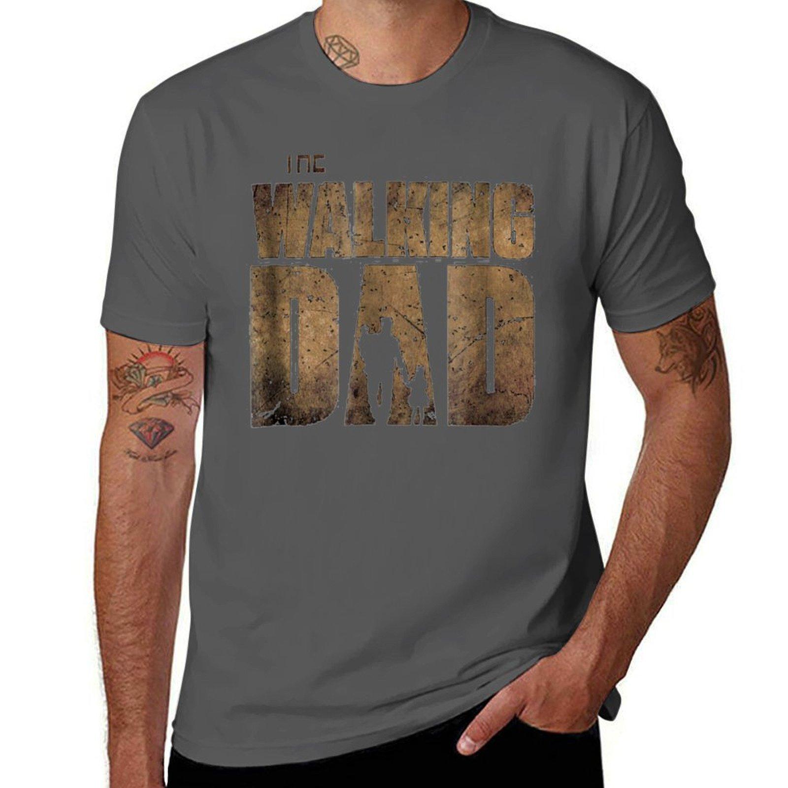 

The Walking Dad , Father S Day Tee T-Shirt men t shirt cotton 100% man t shirts for men T-Shirt 4XL
