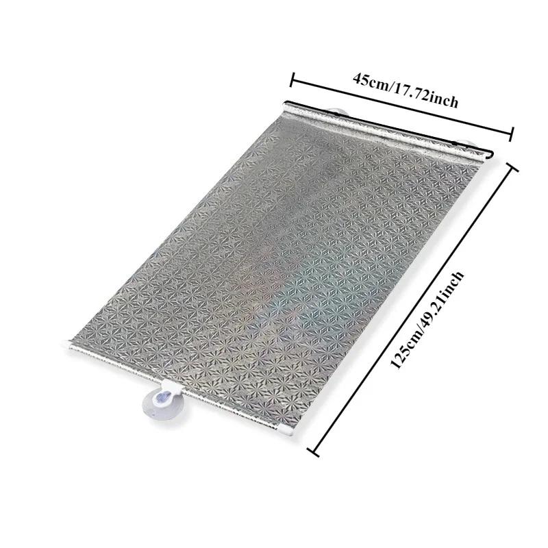Car sunshade curtain Heat Insulation Patterned Car Sunroof Shade - UV Protection Auto Window Sun Shade Accessory