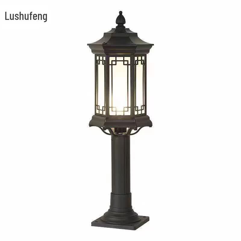 Lushu Feng Vintage Chinese Outdoor Waterproof Garden Lawn Light