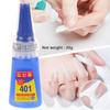 Cola para Unhas Artísticas Secagem Rápida 20G Glitter UV Acrílico Strass Unhas Postiças Adesivo Forte Cola de Unha Pontas Postiças Ferramenta de Manicure