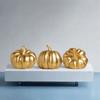 Retro Pumpkin Statue Resin Miniature Figurine Sculpture Micro Landscape Pumpkin Ornament  Autumn