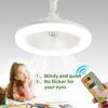 Deckenventilator mit Licht Fernbedienung E27 Konverterbasis Intelligenter Deckenventilator mit Fernbedienung und LED-Beleuchtung für das Wohnzimmer