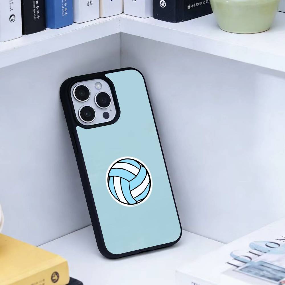 S-Volleyball Painted Phone Case For iPhone 17,16,15,14,13,Pro,Max,Plus,Magnetic For Magsafe Wireless Charging