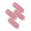 4 Pcs Extra Coarse Replacement Roller Refill Heads, Compatible with Flawless Amope Pedi Electric Tool File(Pink)