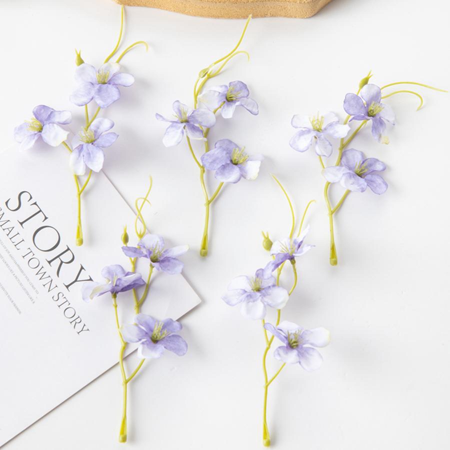 10/30Pcs Silk Artificial Flowers Plum Blossom Diy Gift Scrapbook Decor Festival Home Outdoor Garden Arch Wedding Bridal Bouquets