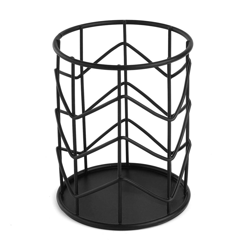 INS Style Metal Desktop Organizer: Multifunctional Pen, Stationery, Office Supplies, and Makeup Brush Holder