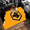 1pc Football club logo Print Area Rug - Soft,Washable Non-Slip Indoor Mat for Office Chairs,Living Room,Home Office Decorative Rug