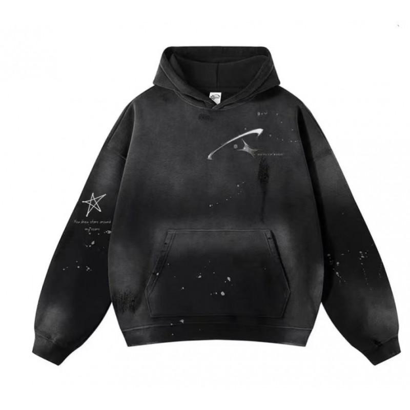 Unisex Streetwear Oversized Graphic Hoodie With 3D Print Thickened Cotton Blend Loose Fit Daily Wear