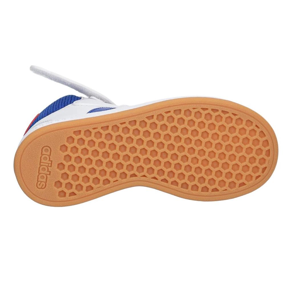 adidas GRAND COURT Fabric Mid Top Skateboard Shoes White Kids' JP8876