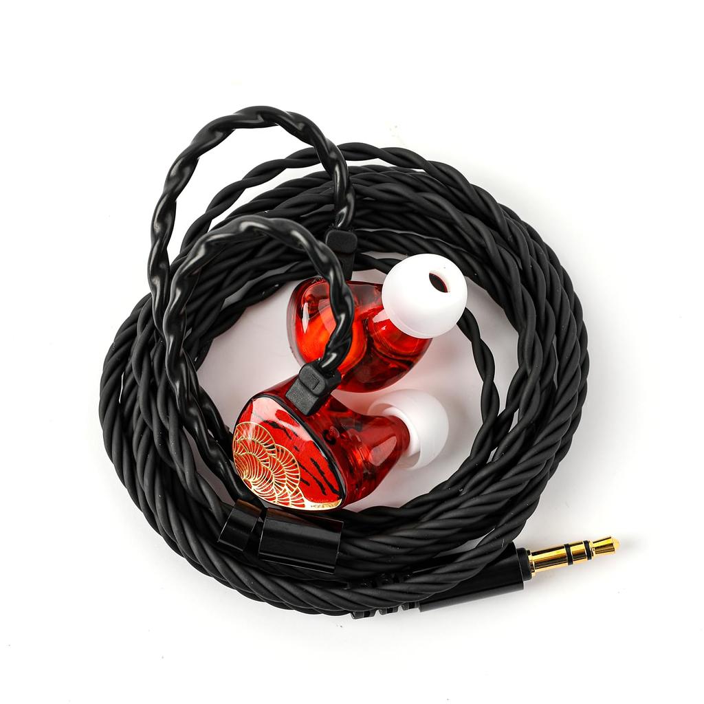 LINSOUL TANGZU Xuan Nv 2DD Red Shell High-End HiFi Earphones. Tuned in collaboration with HBB, the new TANGZU Xuan Nv features a butterfly design,