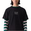 Camiseta de Manga Corta con Cuello Redondo y Canalé Suelta Casual Cómoda Levis para Hombre Negra 002X5-0000