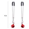 Hot Sale SM Couple Game Stimulator Metal Bell Nipple Clamp Tease Breast Labia Clitoris Clips