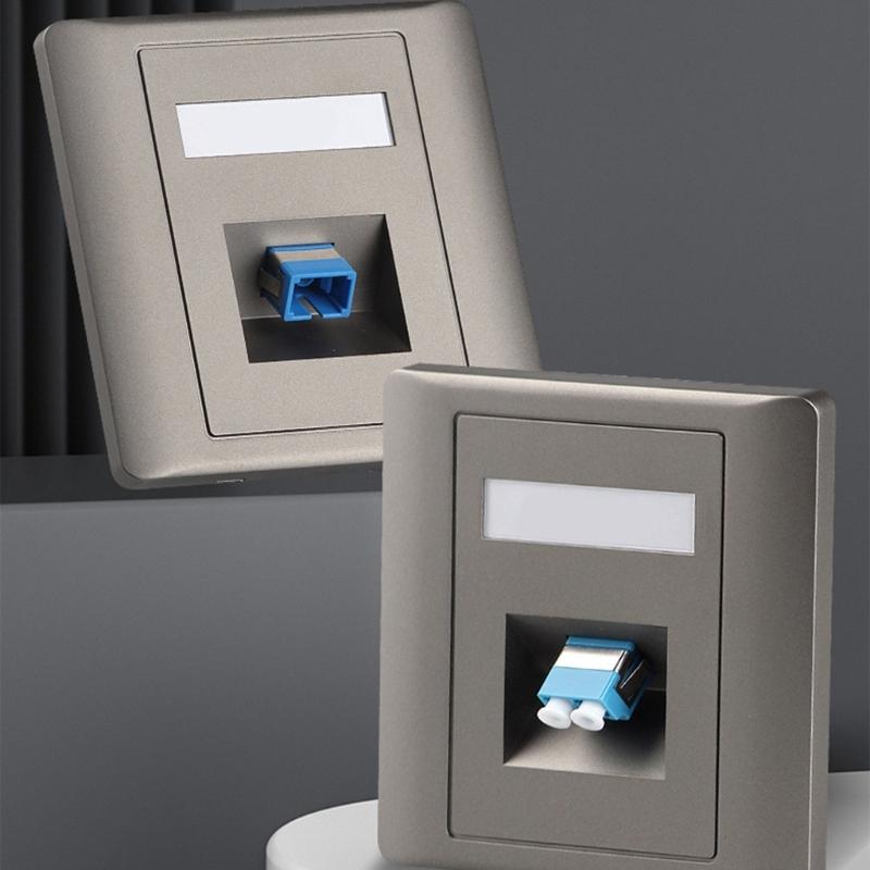 86mm Fiber Opticals Wall Plate LC Fiber Opticals Panel Networking Fiber Socket For Single Or Double Port Installation