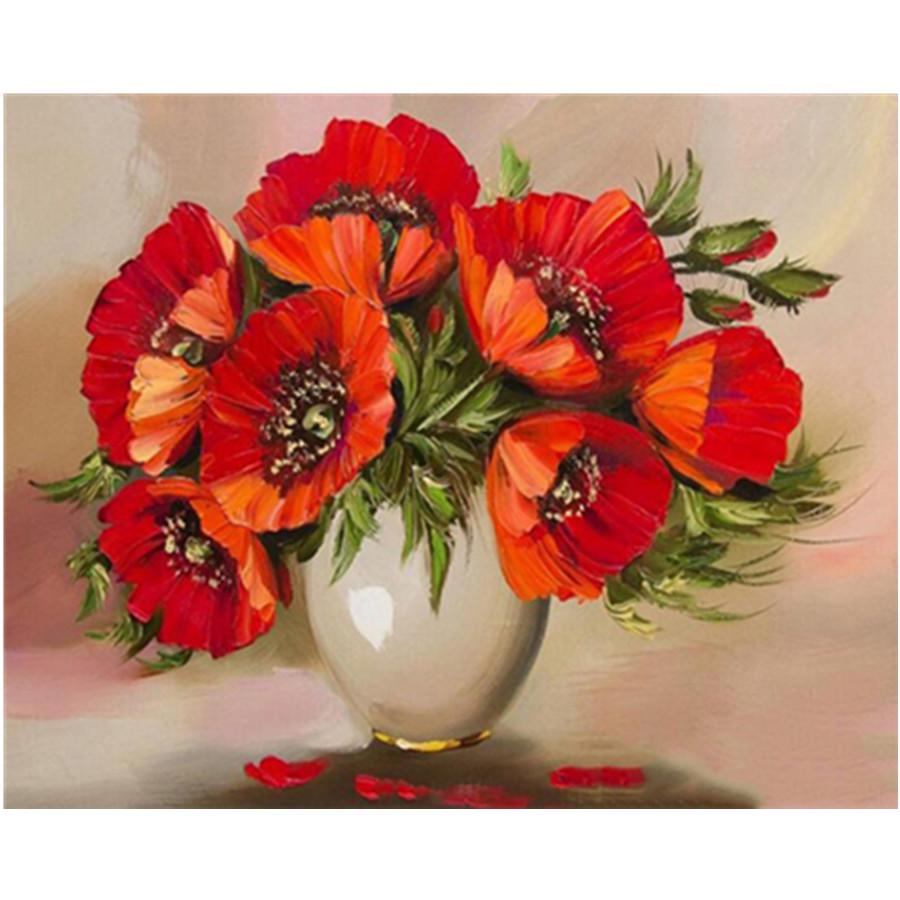 Full 5D Diy Diamond Painting Beautiful Flower Diamond Embroidery Full Lay Anime Cross Stitch Kits Home Decor Handmade Gift