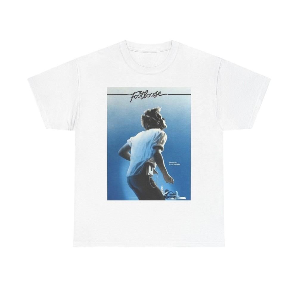 Footloose Tshirt Vintage Movie Poster Retro Graphic Unisex Heavy Cotton Tee Unisex T-Shirt S