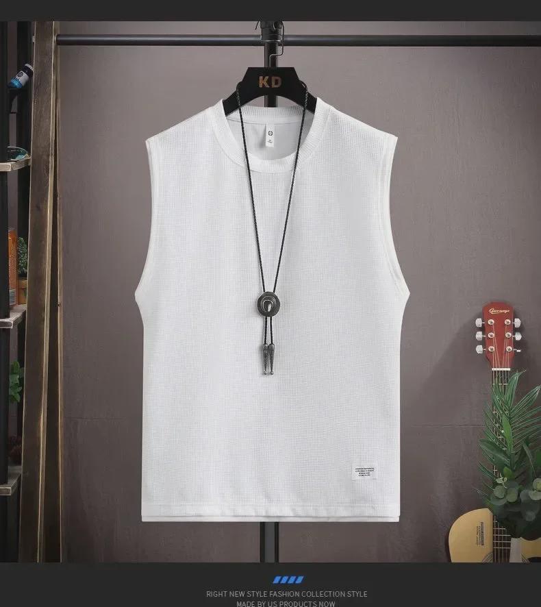 Letni Męski Bezrękawnik i Szorty - Wszechstronny i Modny Styl