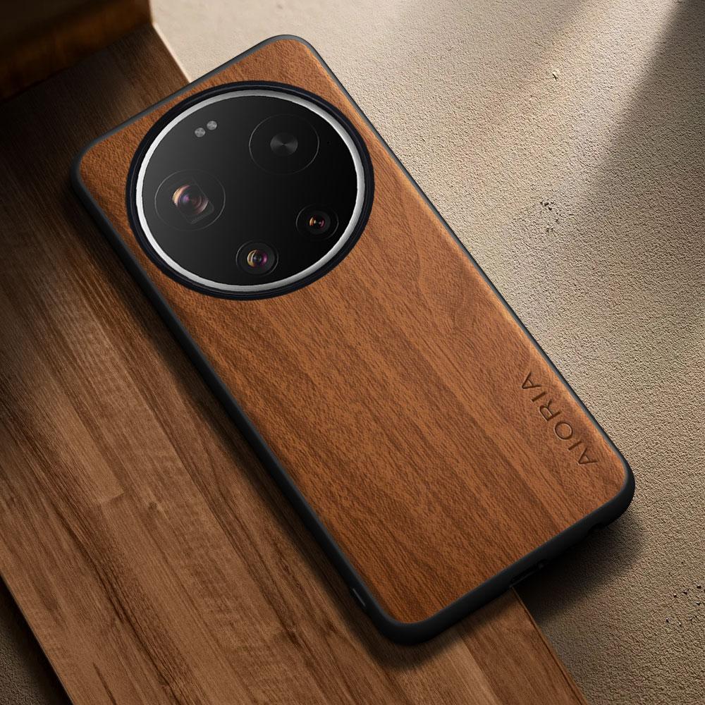 Case for Xiaomi 17 Ultra Capa Funda New Modern Stylish Wooden Pattern Pu Leather Cover for Xiaomi 17 Case Coque
