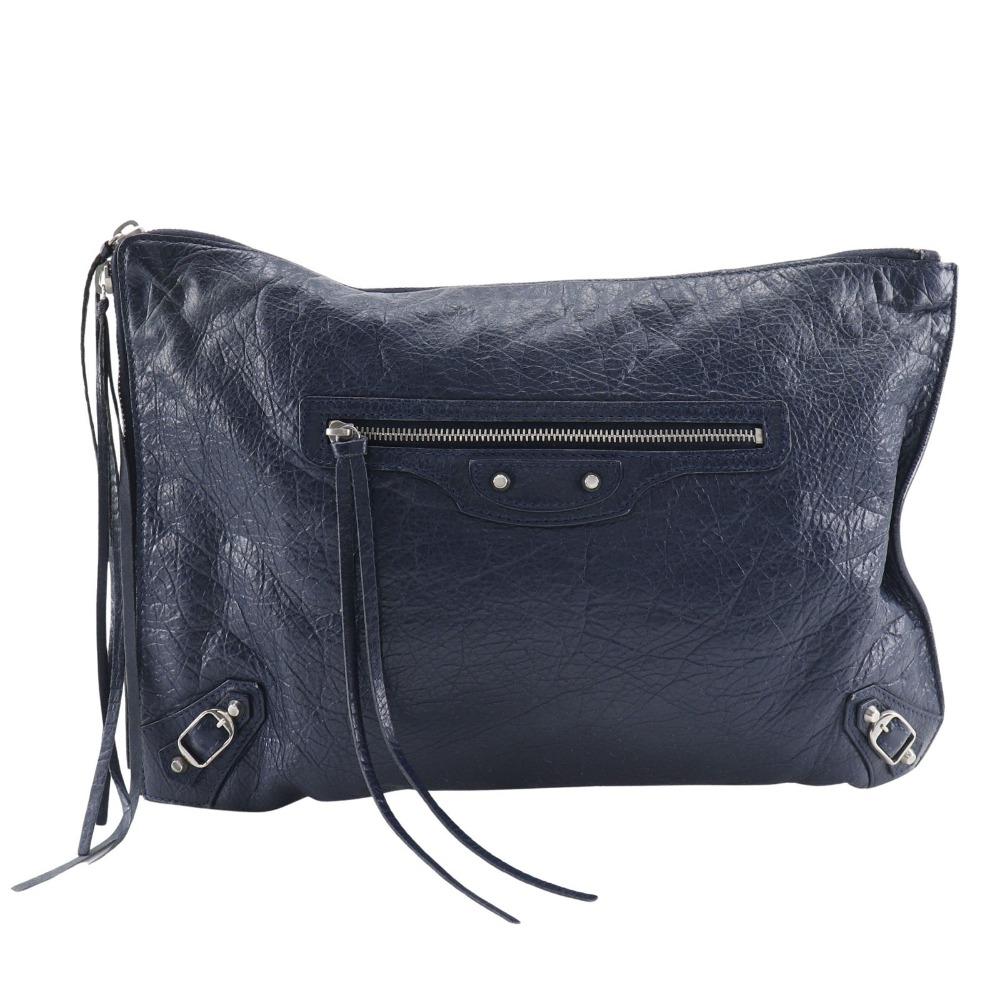 

BALENCIAGA Clutch bag 362967 Navy blue leather unisex Used